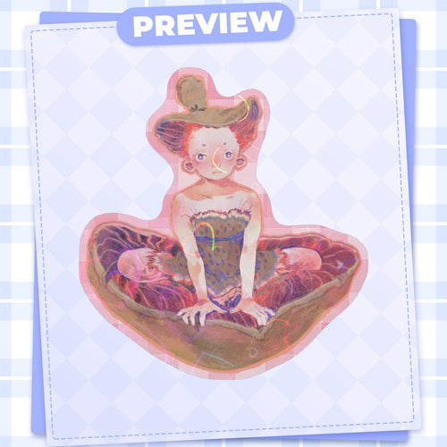 🍄: red mushroom | 3" sticker