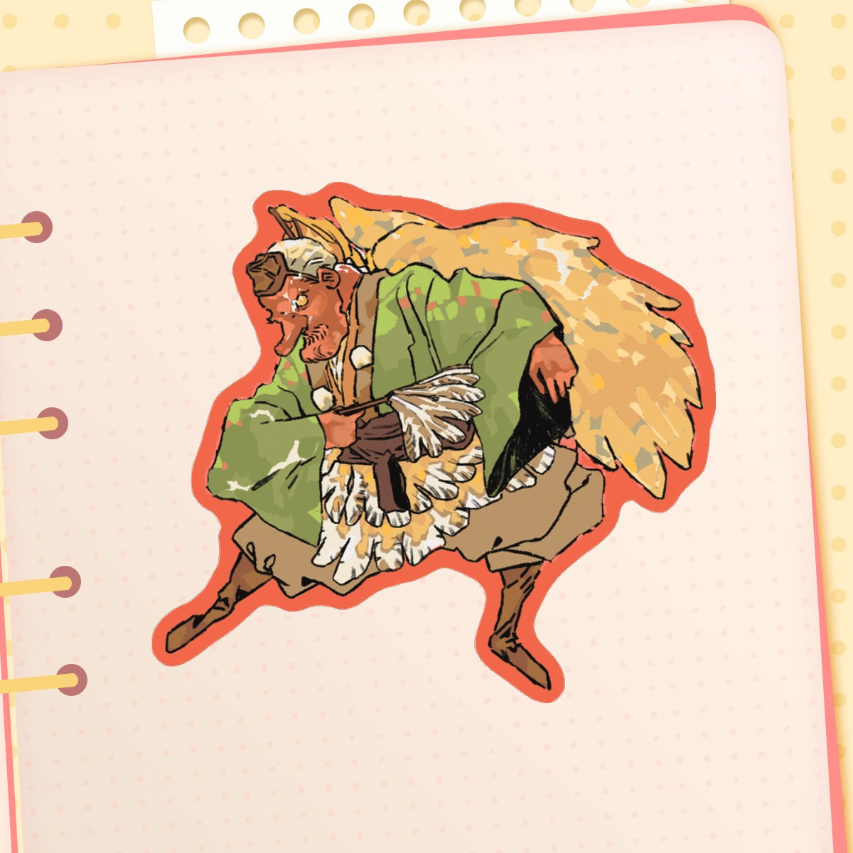 youkai: tengu | 3" sticker