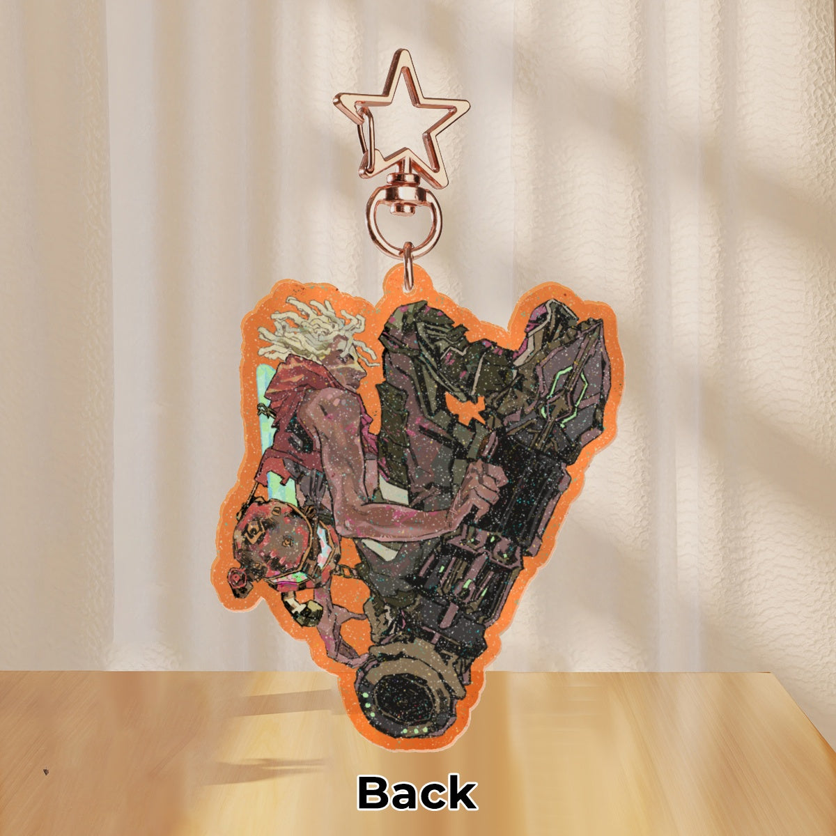Arcane: Ekko | 7cm glitter colour-edge charm