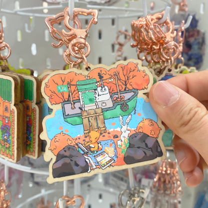 ac: redd | 2.75" wood charm