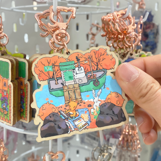 ac: redd | 2.75" wood charm