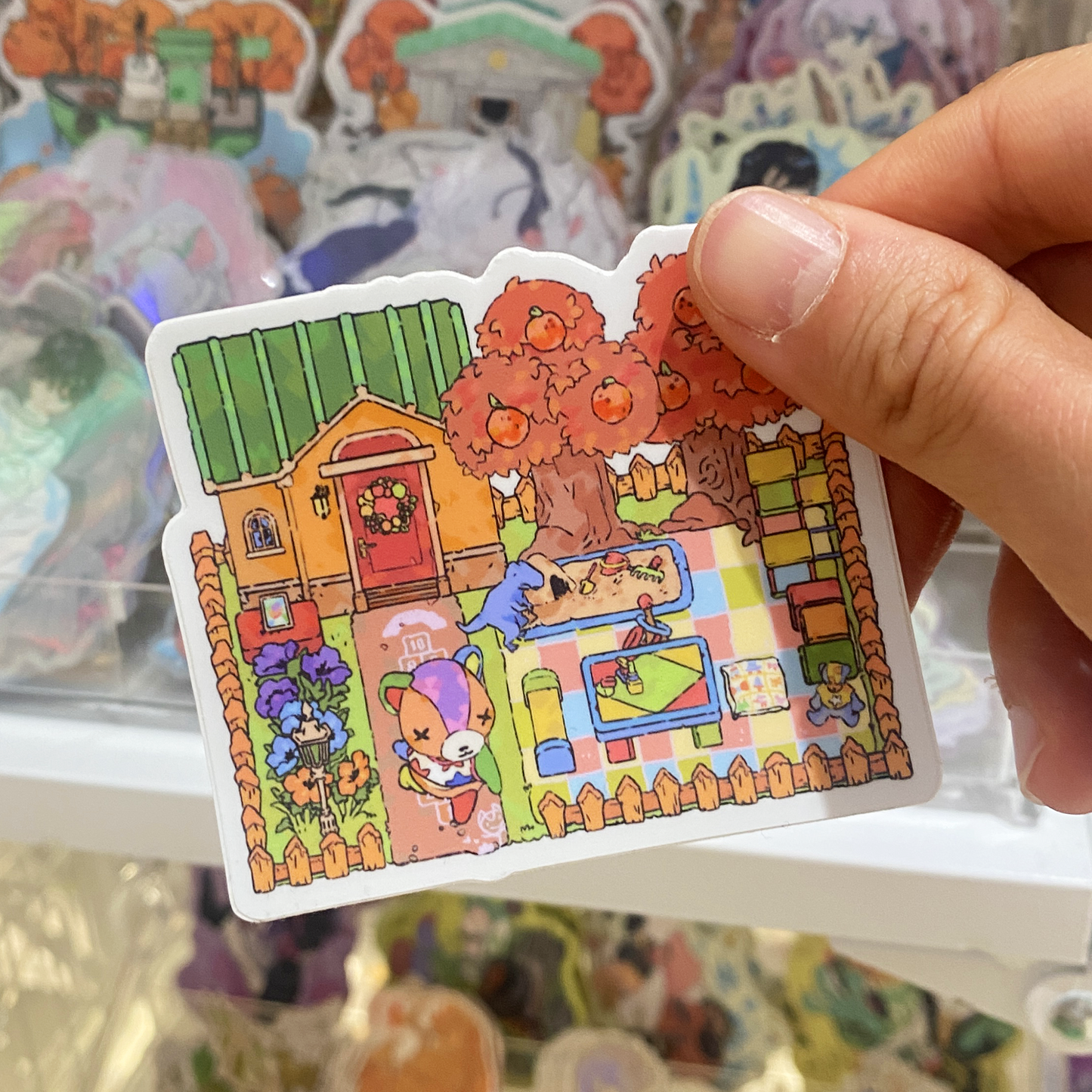 ac: stitches | 3" sticker