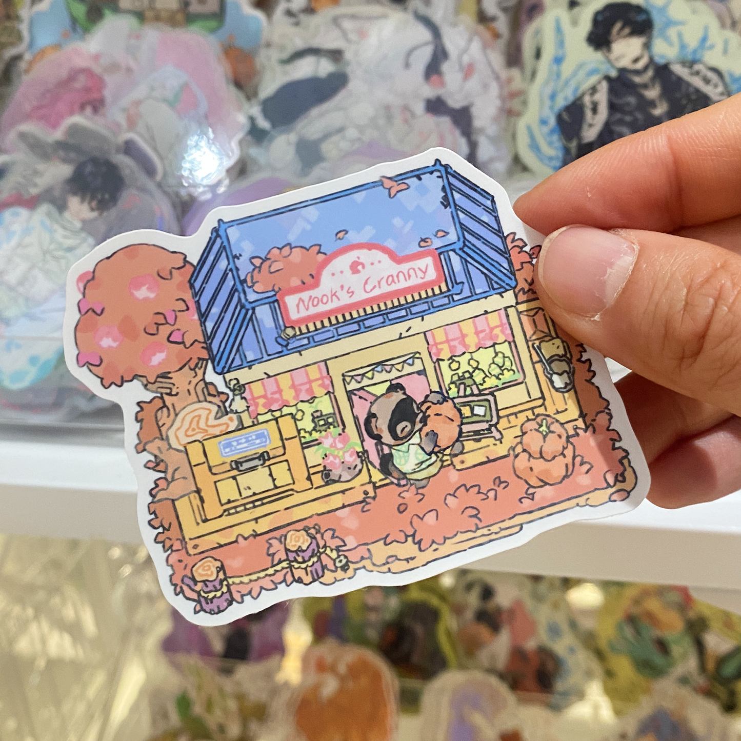 ac: tom nook | 3" sticker