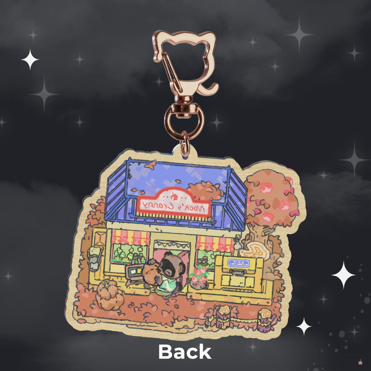 ac: tom nook | 2.75" wood charm