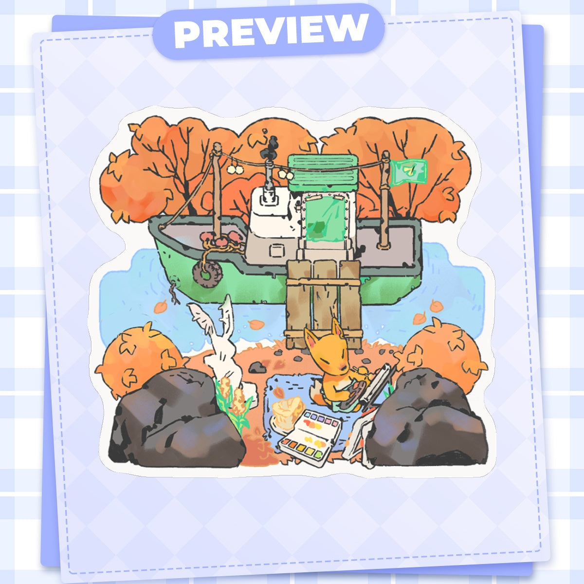 ac: redd | 3" sticker