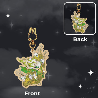🪩: kodama | 2.75" wood charm