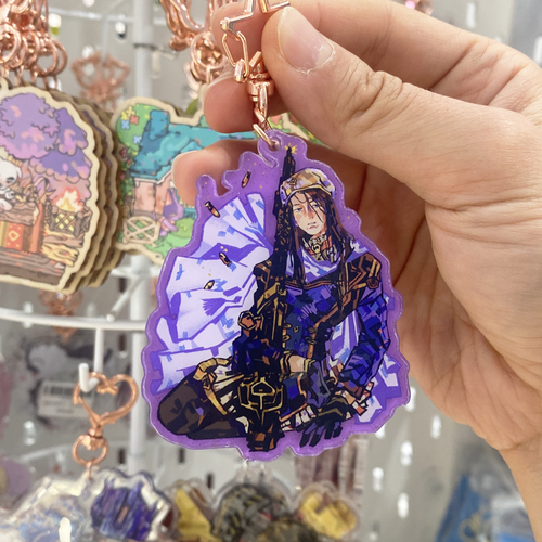 🔫: caitlyn | 2.75" glitter colour charm