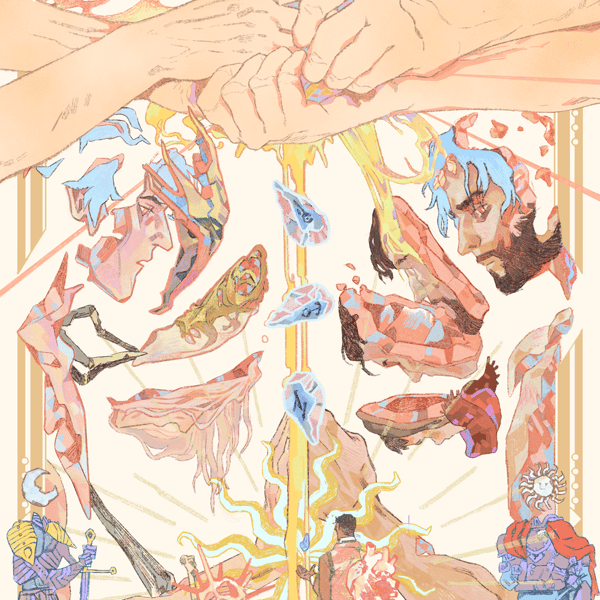 across the arcane | jayce & viktor | 12x18" art print