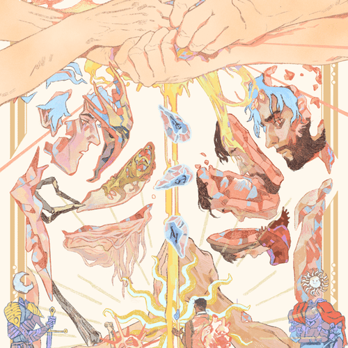 across the arcane | jayce & viktor | 12x18" art print