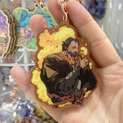🔫: vander | 2.75" glitter colour-edge charm