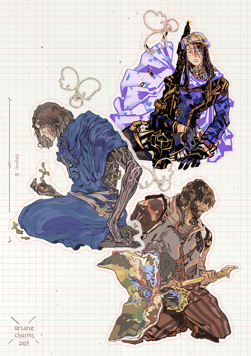  arcane charms | jinx, vi, sevika, caitlyn, viktor, jayce