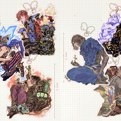  arcane charms | jinx, vi, sevika, caitlyn, viktor, jayce