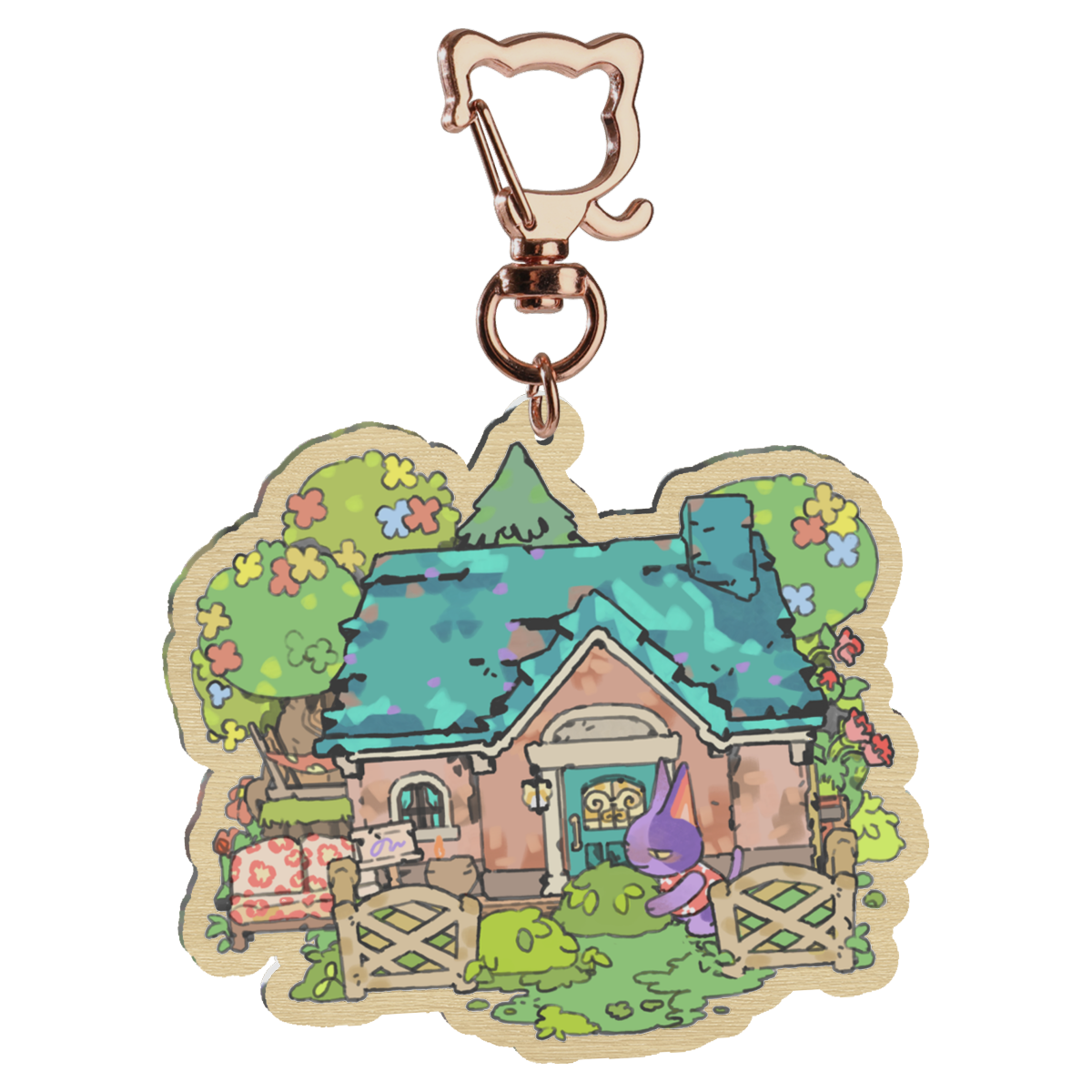 ac: bob | 2.75" wood charm