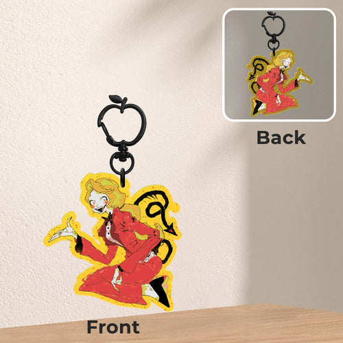 👹 🏨: charlie | 2.75" glitter color charm