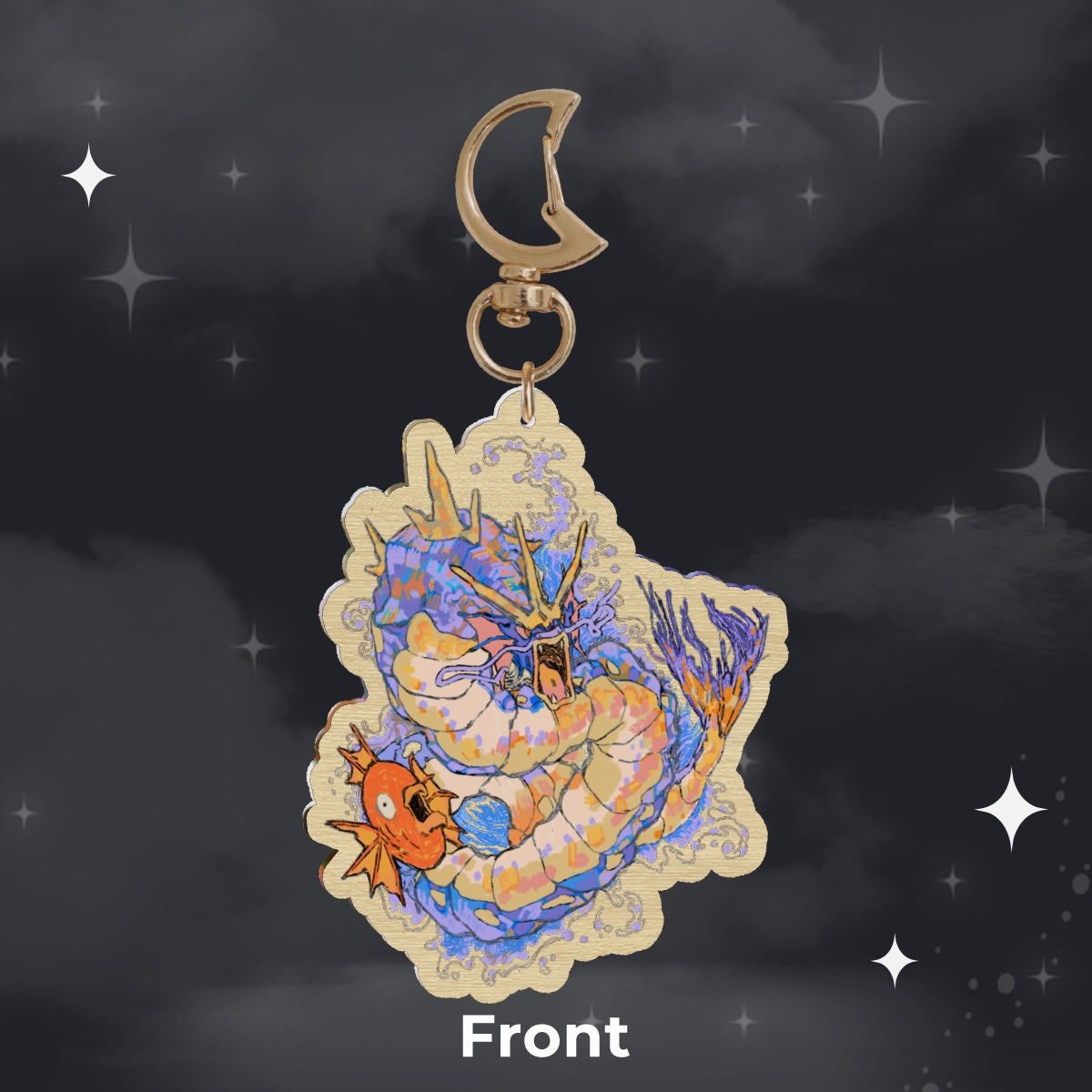 🪩: wani | 2.75" wood charm