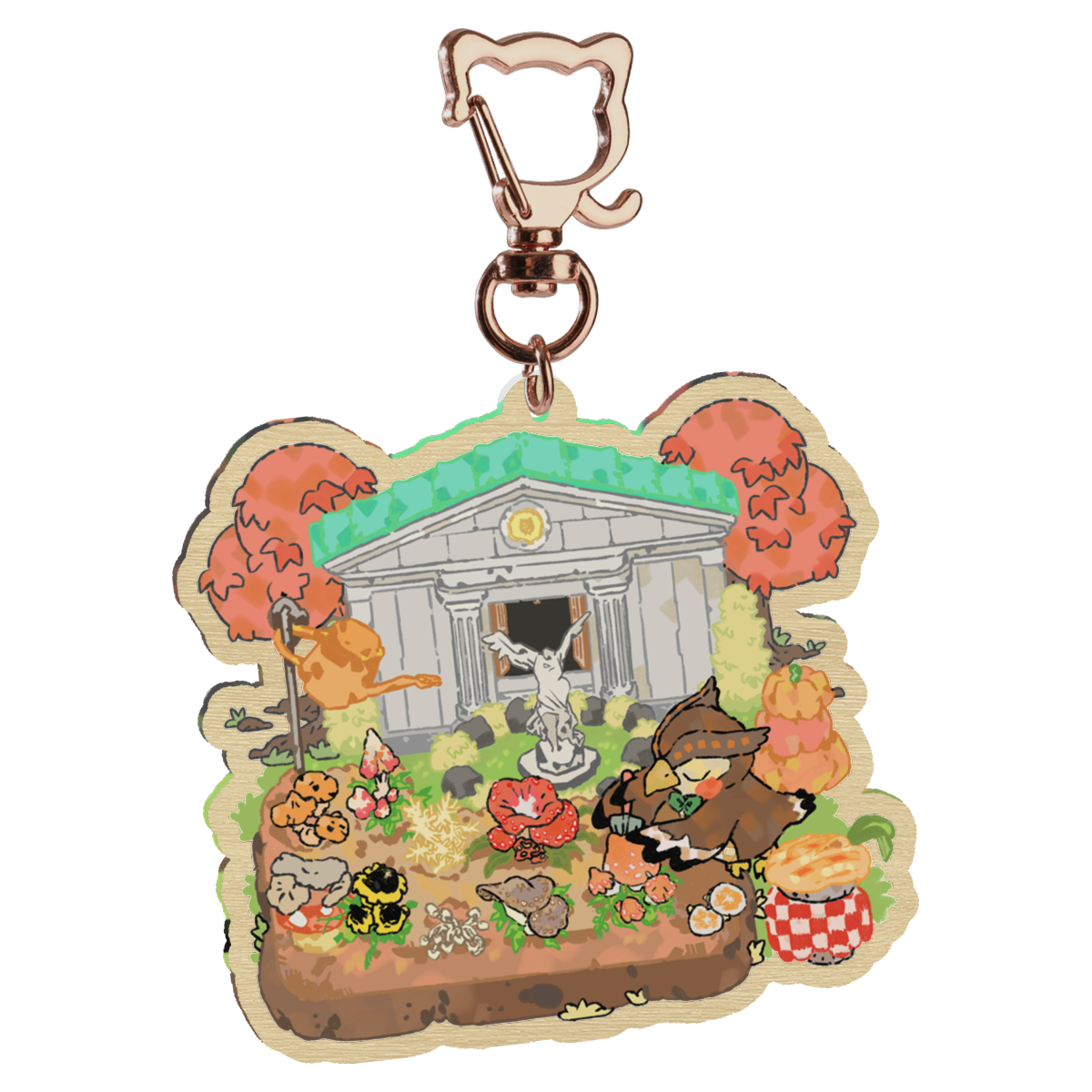 ac: blathers | 2.75" wood charm
