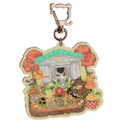 ac: blathers | 2.75" wood charm