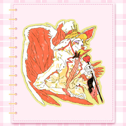 👹 🏨: lucifer | 3" sticker