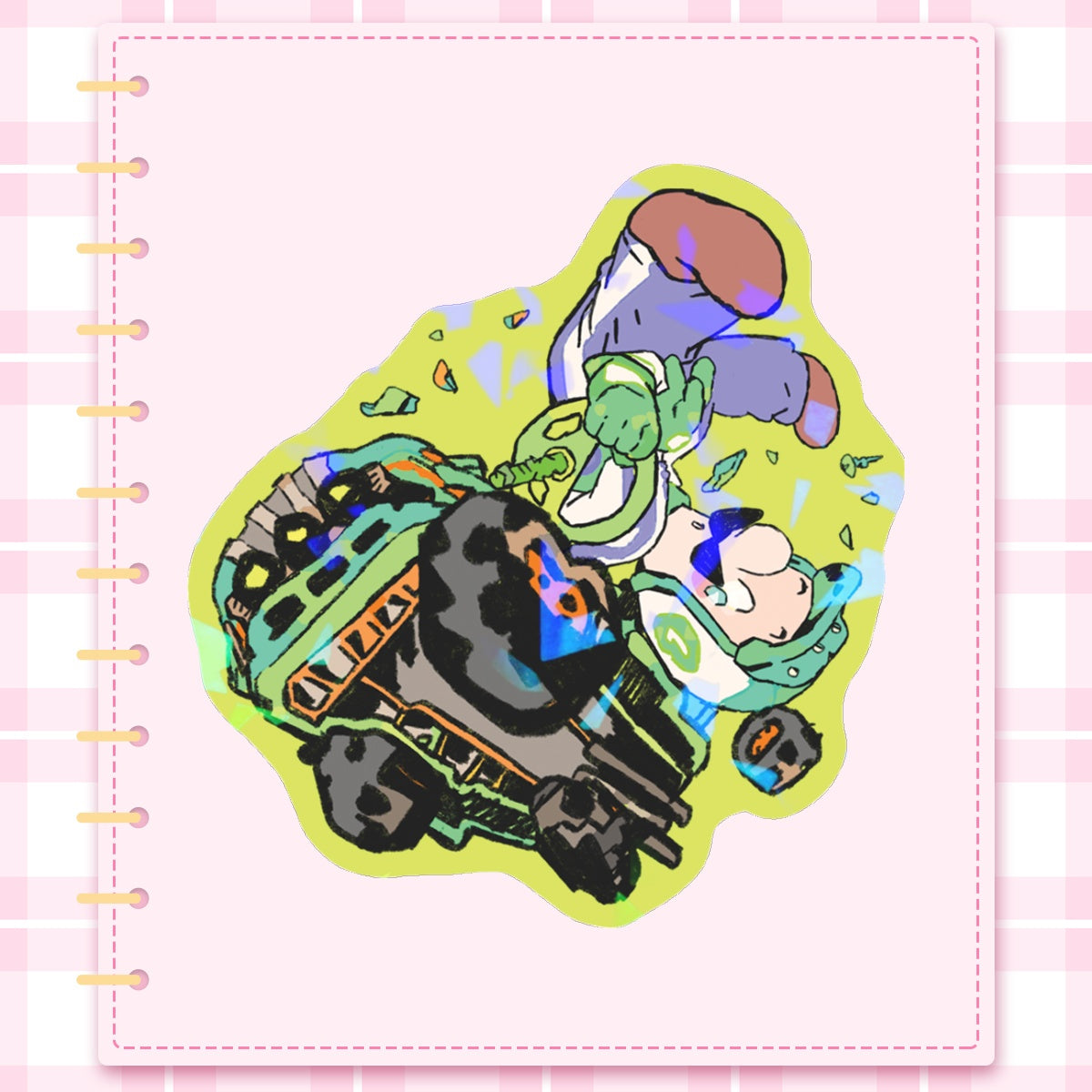 Mario: Luigi | 3x3" sticker