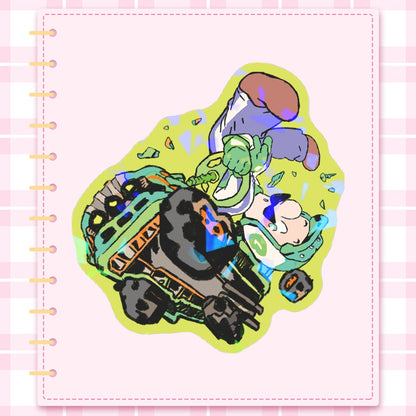Mario: Luigi | 3x3" sticker