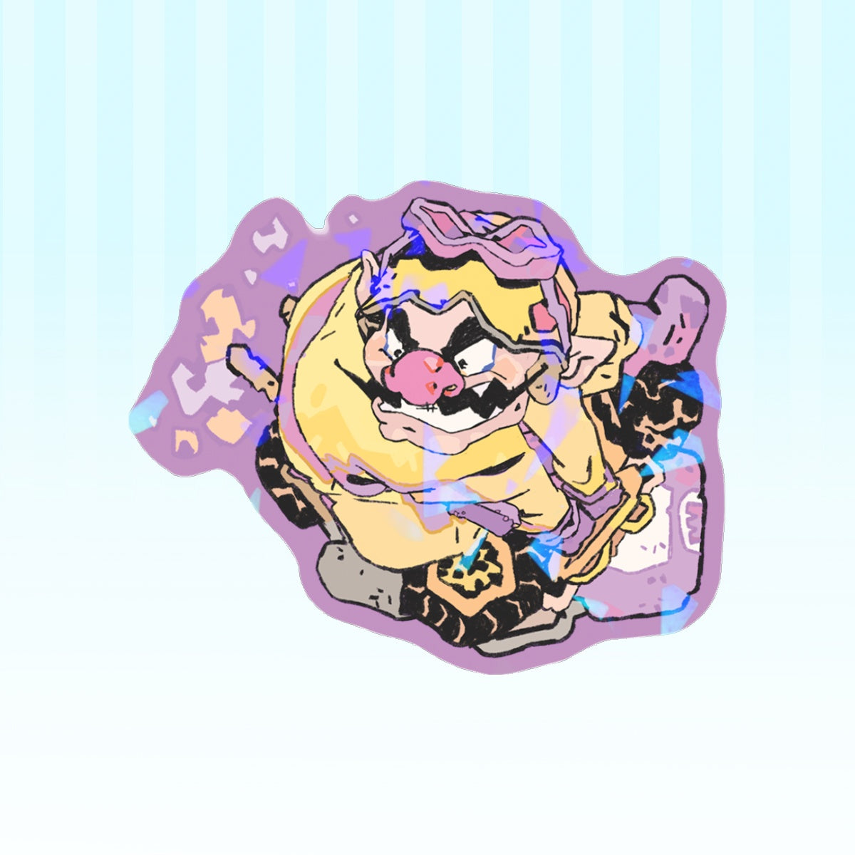 🏎️ : yellow mushroom man | 3x3" sticker