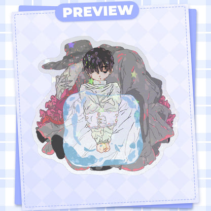 alnst: ivan | 3" holo sticker