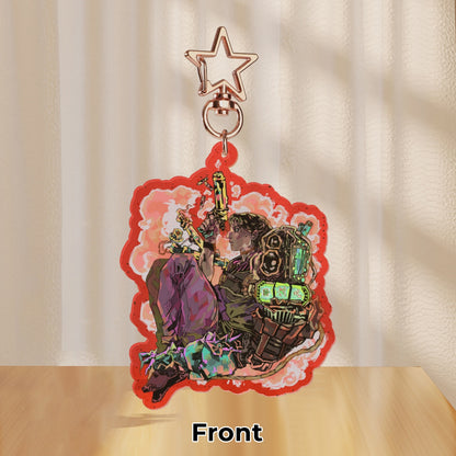 Arcane: Sevika | 7cm glitter colour-edge charm