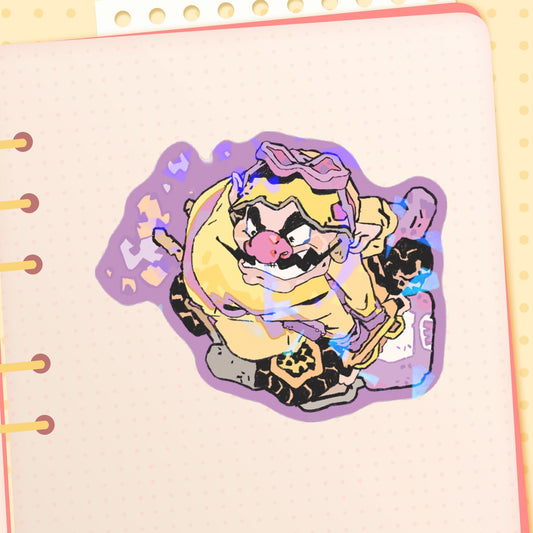 🏎️ : yellow mushroom man | 3x3" sticker