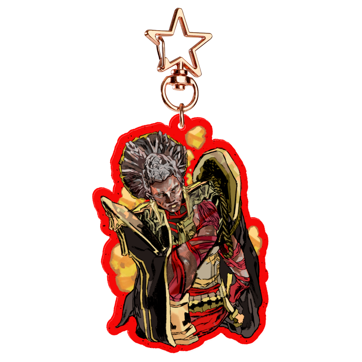 Arcane: Ambessa | 7cm glitter colour-edge charm