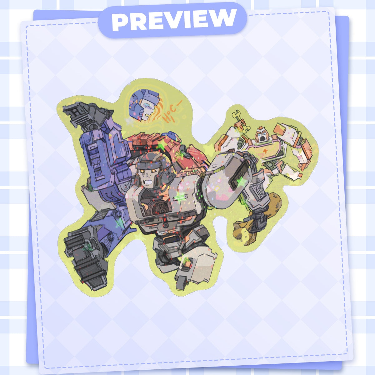 Transformers One: Drunk | 3x3" sticker