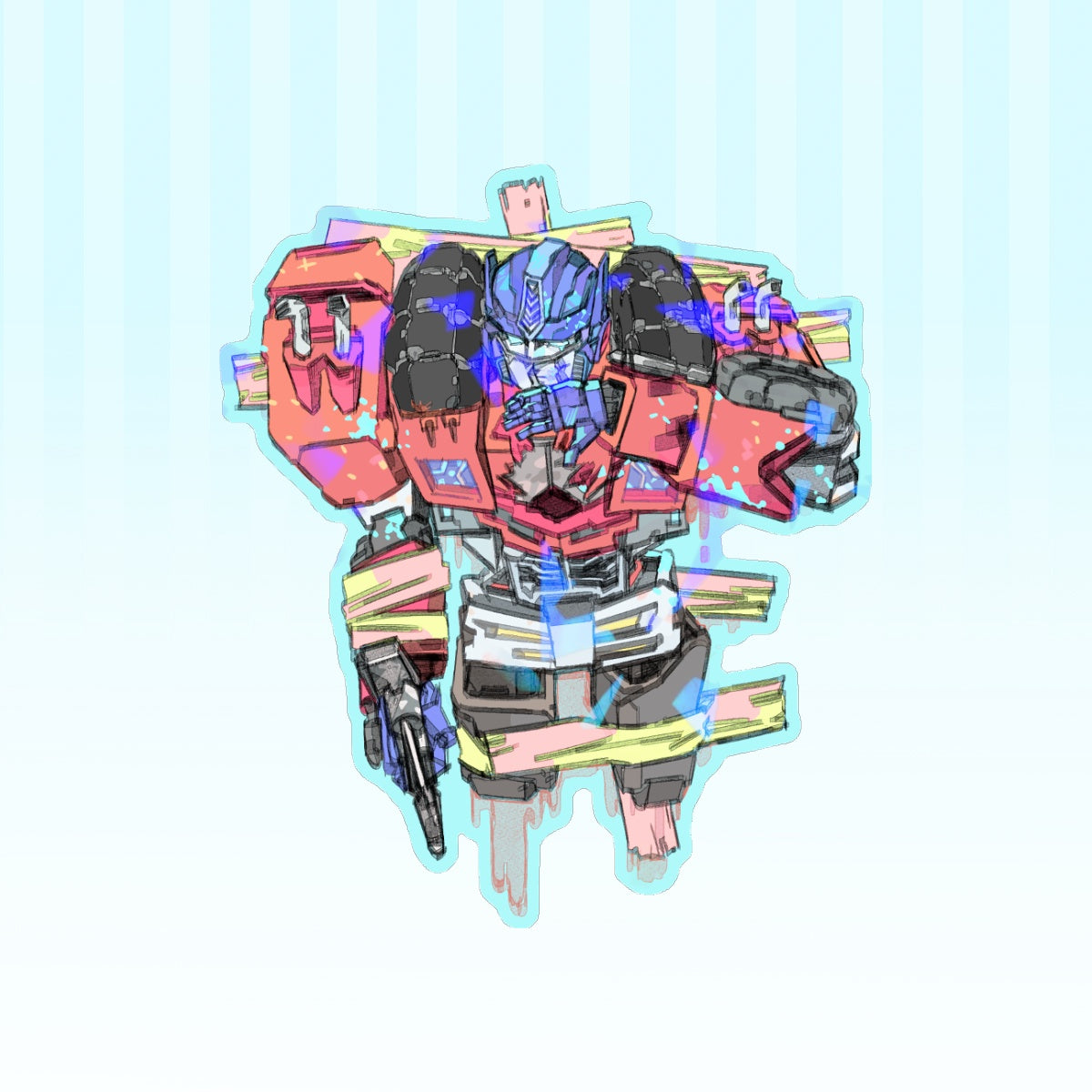 Transformers Chaos Theory: Optimus | 3x3" sticker