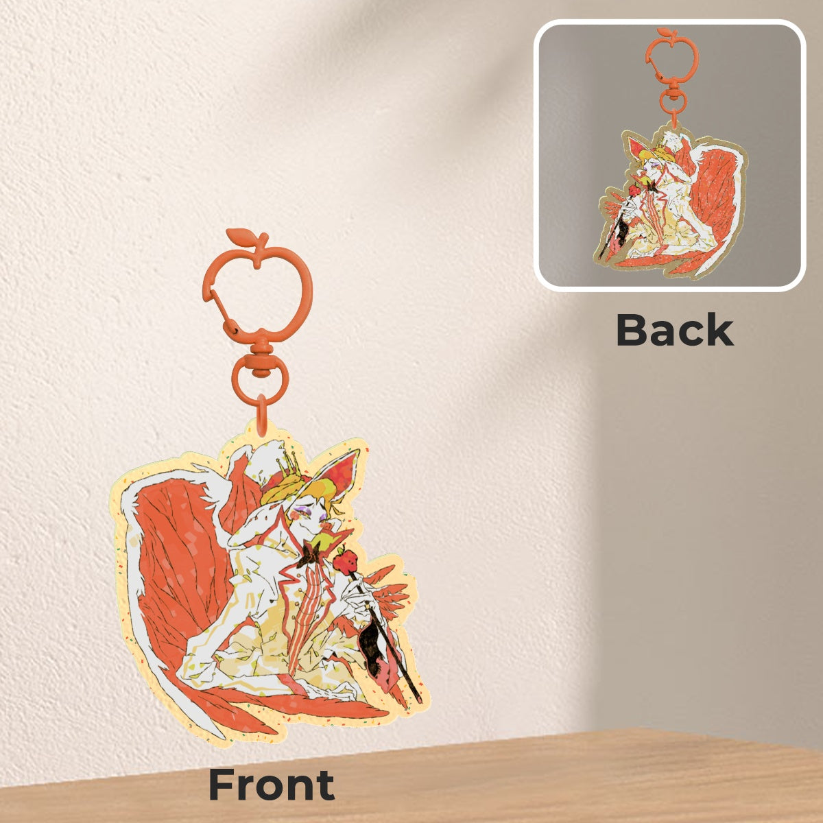 👹 🏨: lucifer | 2.75" glitter color charm