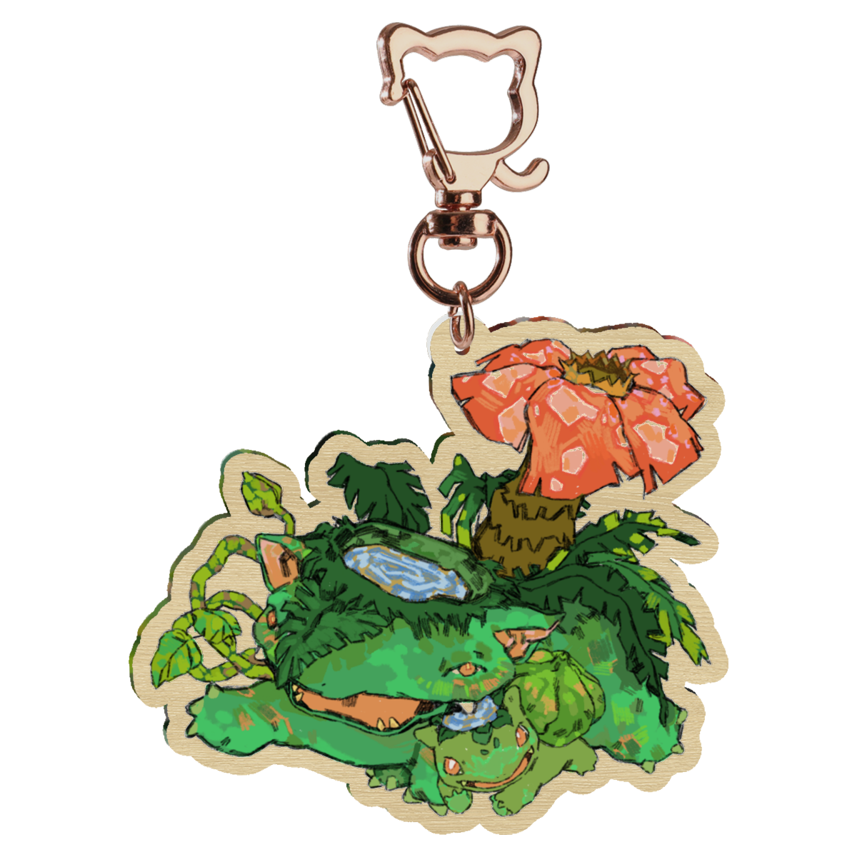 🪩: kappa | 2.75" wood charm