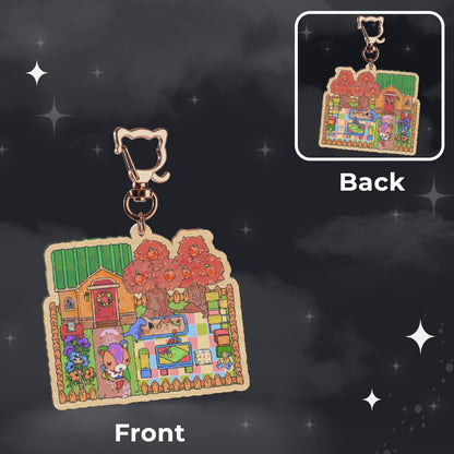 ac: stitches | 2.75" wood charm