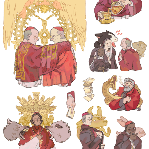 conclave  |  clear sticker sheet