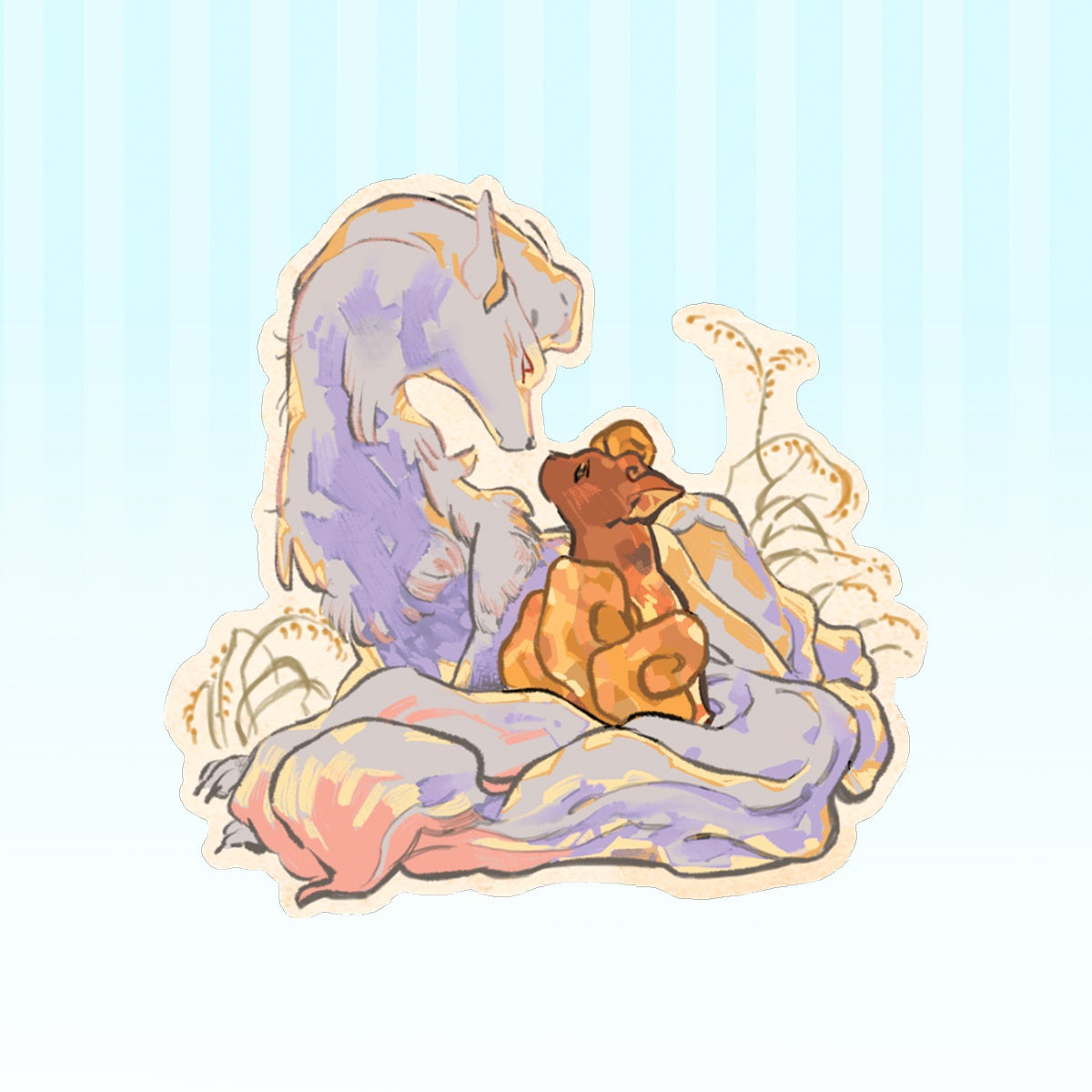 Pokemon: Ninetales | 3x3" sticker