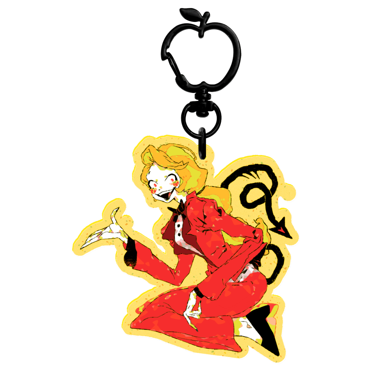 👹 🏨: charlie | 2.75" glitter color charm
