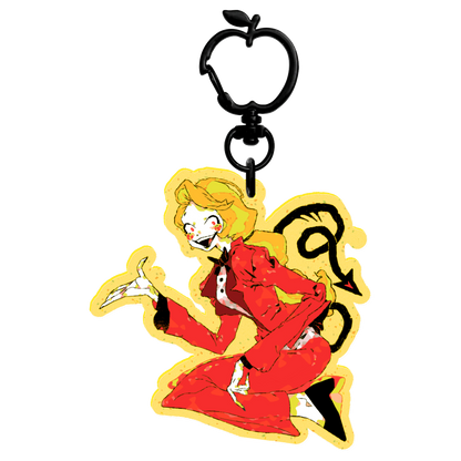 👹 🏨: charlie | 2.75" glitter color charm