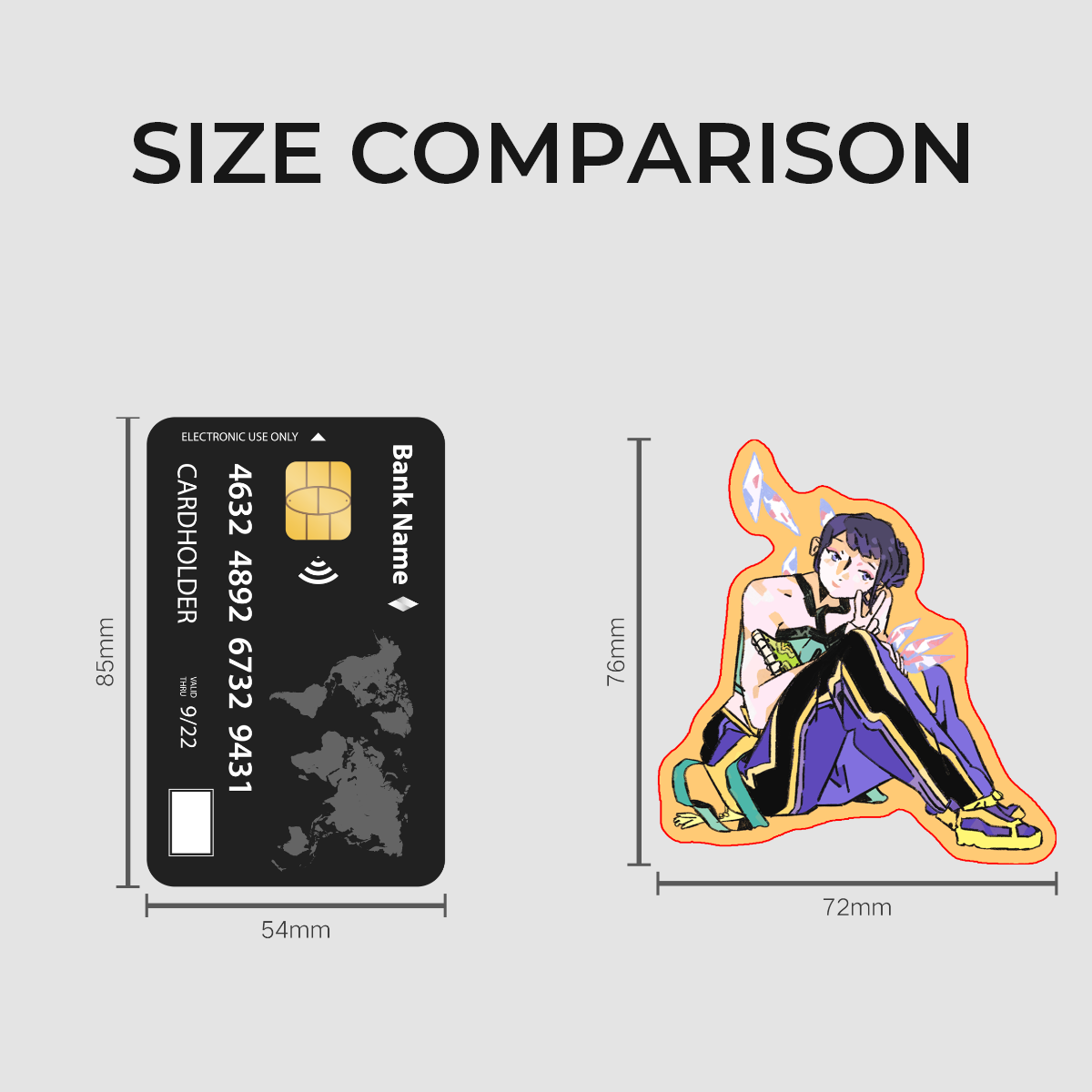 KPop Demon Hunters: Zoey | 3x3" sticker