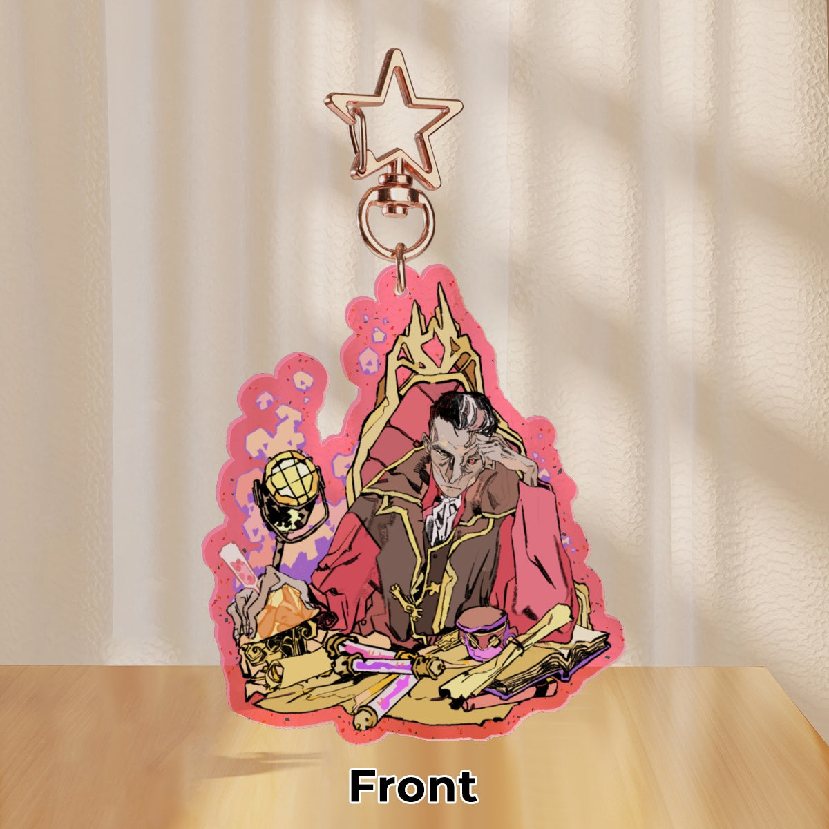 Arcane: Silco | 7cm glitter colour-edge charm