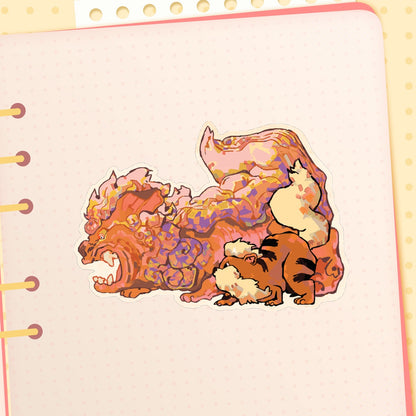 Pokemon: Arcanine | 3x3" sticker