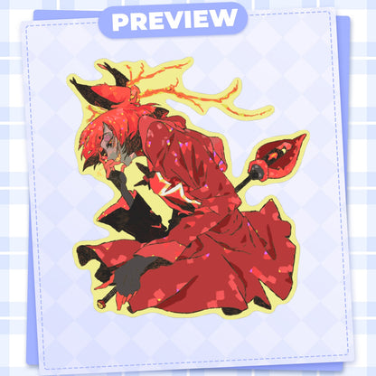 👹 🏨: alastor | 3" sticker