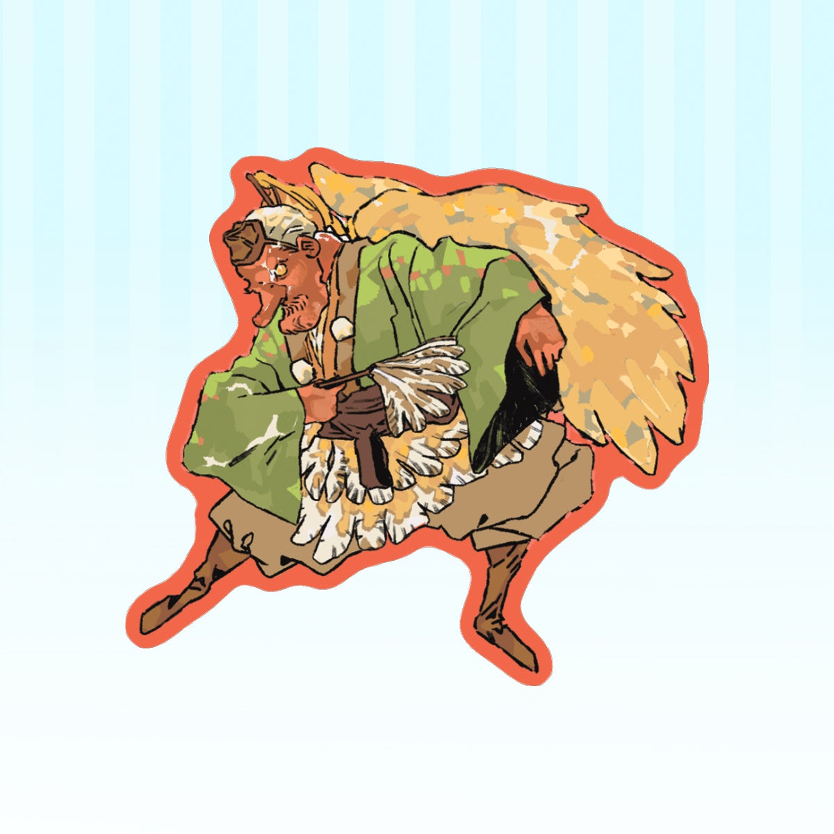 youkai: tengu | 3" sticker