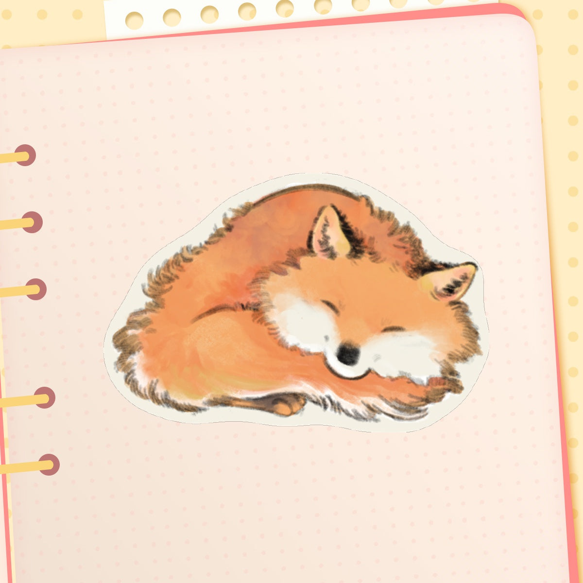 🦊: fox | 3" sticker