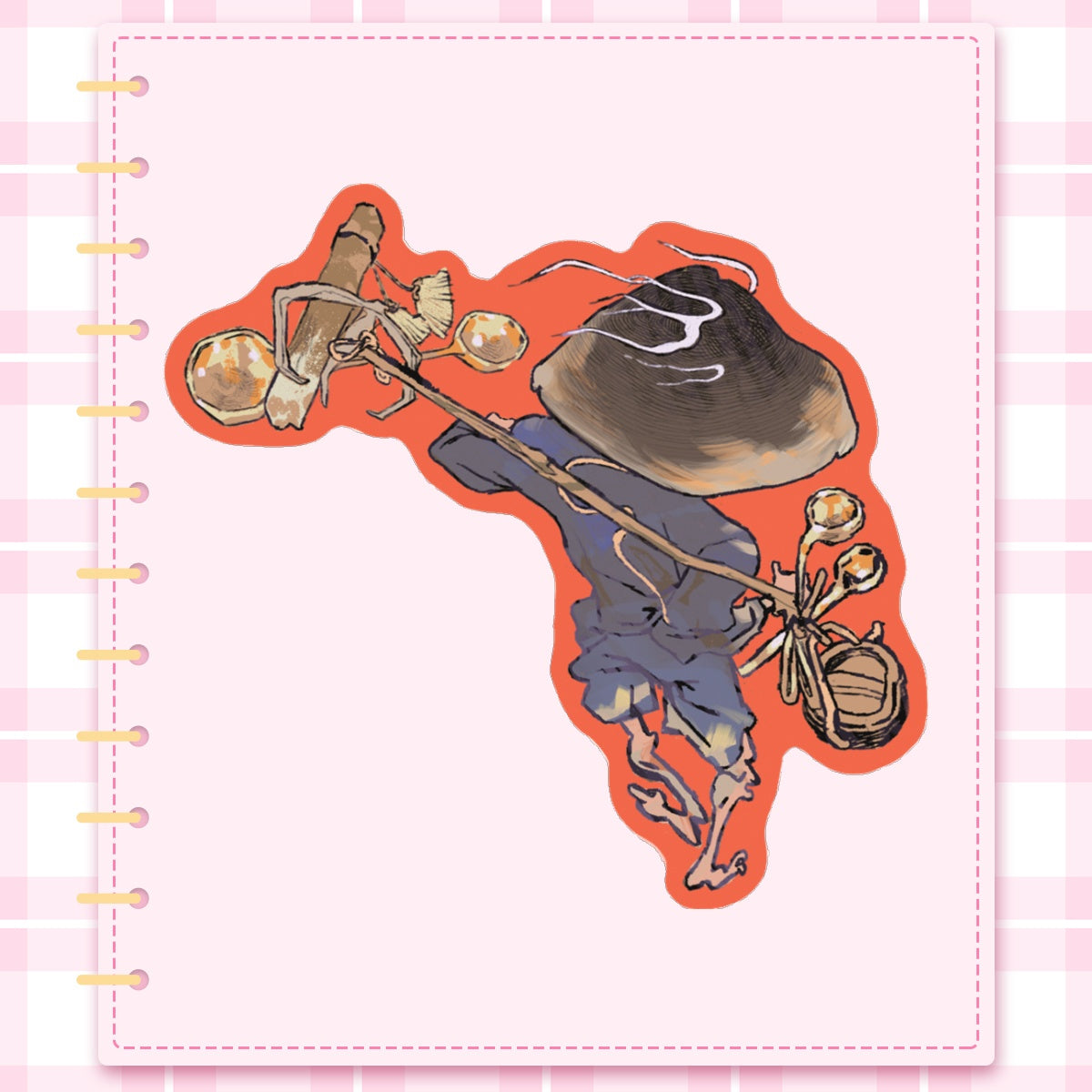 youkai: merchant | 3" sticker