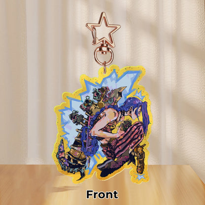 Arcane: Jinx | 7cm glitter colour-edge charm