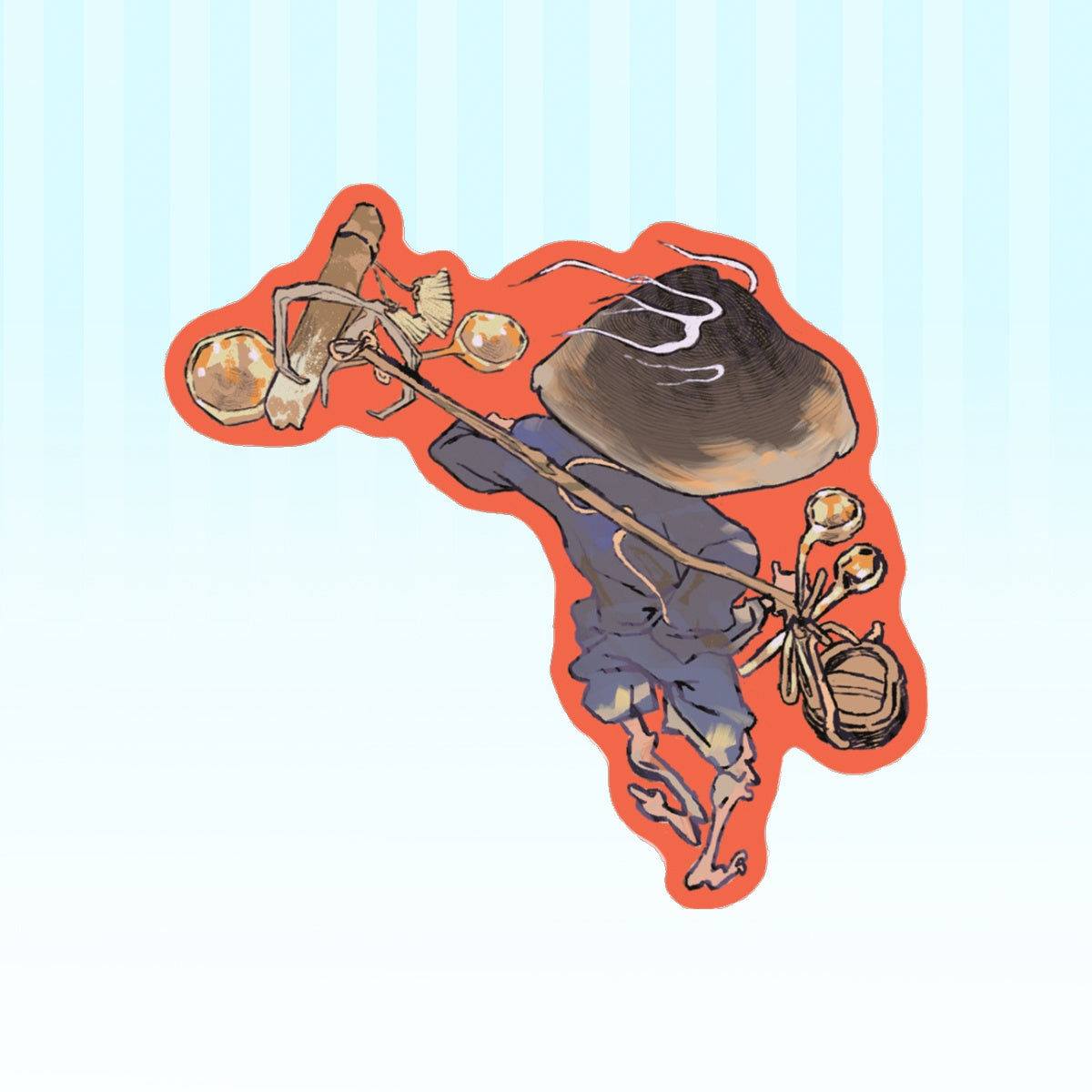 youkai: merchant | 3" sticker