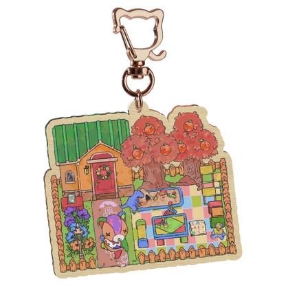 ac: stitches | 2.75" wood charm