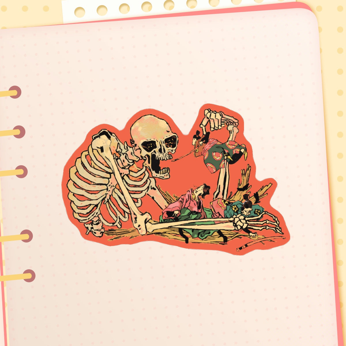 youkai: skeleton | 3" sticker