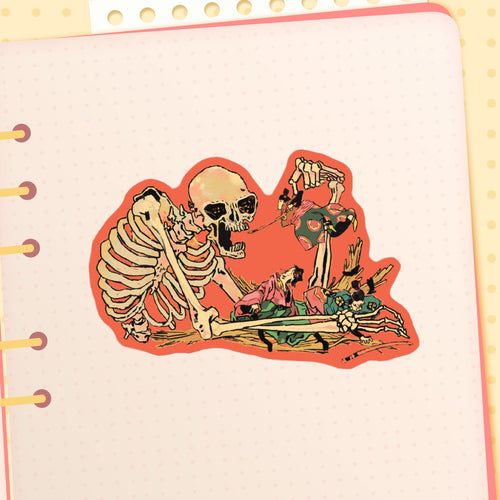 youkai: skeleton | 3" sticker